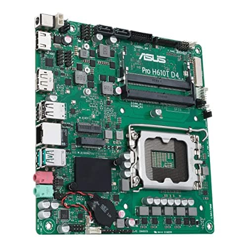 ASUS Pro H610T D4-CSM Business-Mainboard Sockel Intel LGA 1700 (Thin Mini-ITX, PCIe 4.0, DDR4, HDMI, DisplayPort, USB-A USB 3.2 Gen2) Bild 8