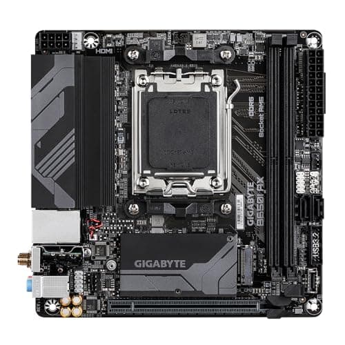 GIGABYTE B650I AX Mainboard - AMD Ryzen 9000er-Serie, 5+2+1 Phasen VRM, bis zu 6400 MHz DDR5 (OC), 1xPCIe 4.0 M.2, 2,5 GbE LAN, WiFi 6E, USB 3.2 Gen 2 Bild 4
