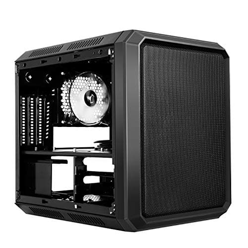 iTek Case QBO 8 EVO Micro ATX, USB3, 200+120mm ARGB Fan, Card Reader, 3X Trasp Window Schwarz Bild 8