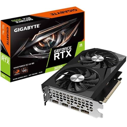 Gigabyte GeForce RTX 3050 Windforce OC V2 8G 8GB GDDR6 - GV-N3050WF2OCV2-8GD