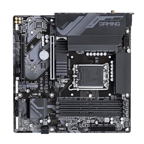 GIGABYTE B760M Gaming X AX Mainboard – Unterstützt Intel Core 14. Gen CPUs, 8+1+1 Phasen VRM, bis zu 7600 MHz DDR5, 2xPCIe 4.0 M.2, Wi-Fi 6E, 2.5GbE LAN, USB 3.2 Gen 2 Bild 8