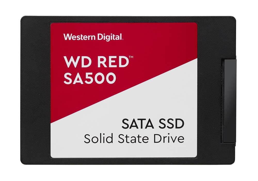 WD Red SA500 NAS SATA SSD WDS500G1R0A Solid-State-Laufwerk, 500 GB, intern, 6,3 cm (2,5 Zoll), SATA 6 Gb/s