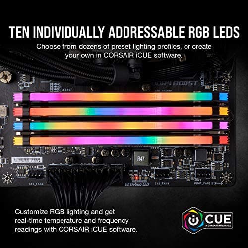 Corsair Vengeance RGB PRO 32GB (2x16GB) DDR4 Bis zu 3600MHz (PC4-28800) C18 Desktop Memory – schwarz Bild 6