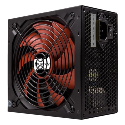 UNYKAch ATX 550 W Gaming-Netzteil mit 140 mm leisem Lüfter und Leistungskorrektur (PPFC) Bild 6