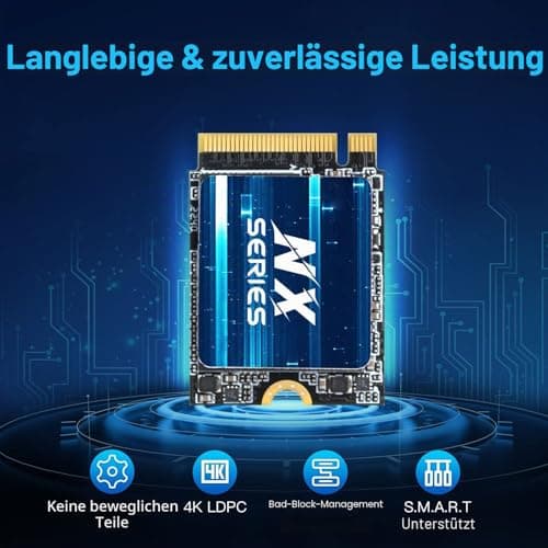 KingSpec NX-2230 256GB SSD M.2 2230 SSD PCIe 3.0, M2 NVMe SSD Gen 3x4 – Lesegeschwindigkeit bis zu 3500 MB/s, internes PCIe3.0, kompatibel mit Desktop/Laptop/Surface/Laptop 3 Bild 7