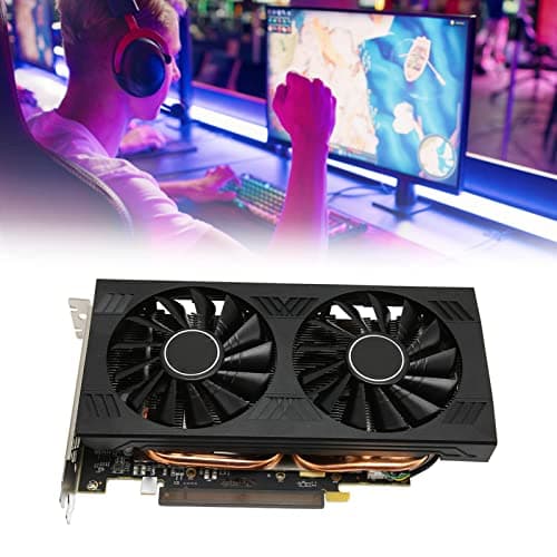 Grafikkarte 8Gb Gaming,Rx580 8 Gb Gddr5 256 Bit 4096 X 2160 Auflösung 8-Polige Computer-Grafikkarte Mit Zwei Lüftern Für Zuhause,Computerkomponenten,Computerzubehör Und Teile Bild 5