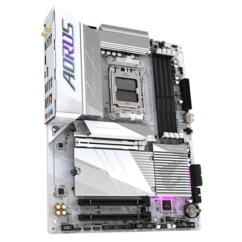 GIGABYTE B650E AORUS Elite X AX Ice Mainboard - AMD Ryzen 9000er-Serie, 12+2+2 Phasen VRM, bis zu 8000 MHz DDR5 (OC), 1xPCIe 5.0 + 2xPCIe 4.0 M.2, 2,5 GbE LAN, WiFi 6E, USB 3.2 Gen 2 Bild 6