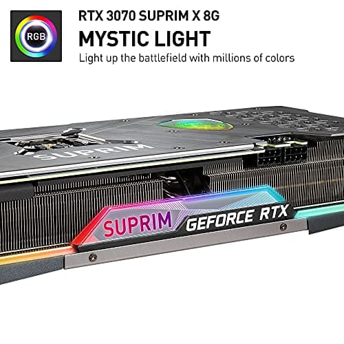 MSI GeForce RTX 3070 SUPRIM X 8G Gaming Grafikkarte - RTX 3070, 8GB GDDR6X, PCI Express Gen 4, DisplayPort v1.4a, HDMI 2.1, 4K Auflösung, Ray Tracing Bild 6