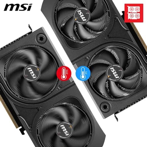 MSI GeForce RTX 5060 Ti 16G Shadow 2X OC Plus - 16GB GDDR7 (28Gbps/128-bit), PCIe 5, Boost: 2602 MHz, HDMI 2.1b, DisplayPort 2.1b, Metall Rückplatte Bild 5