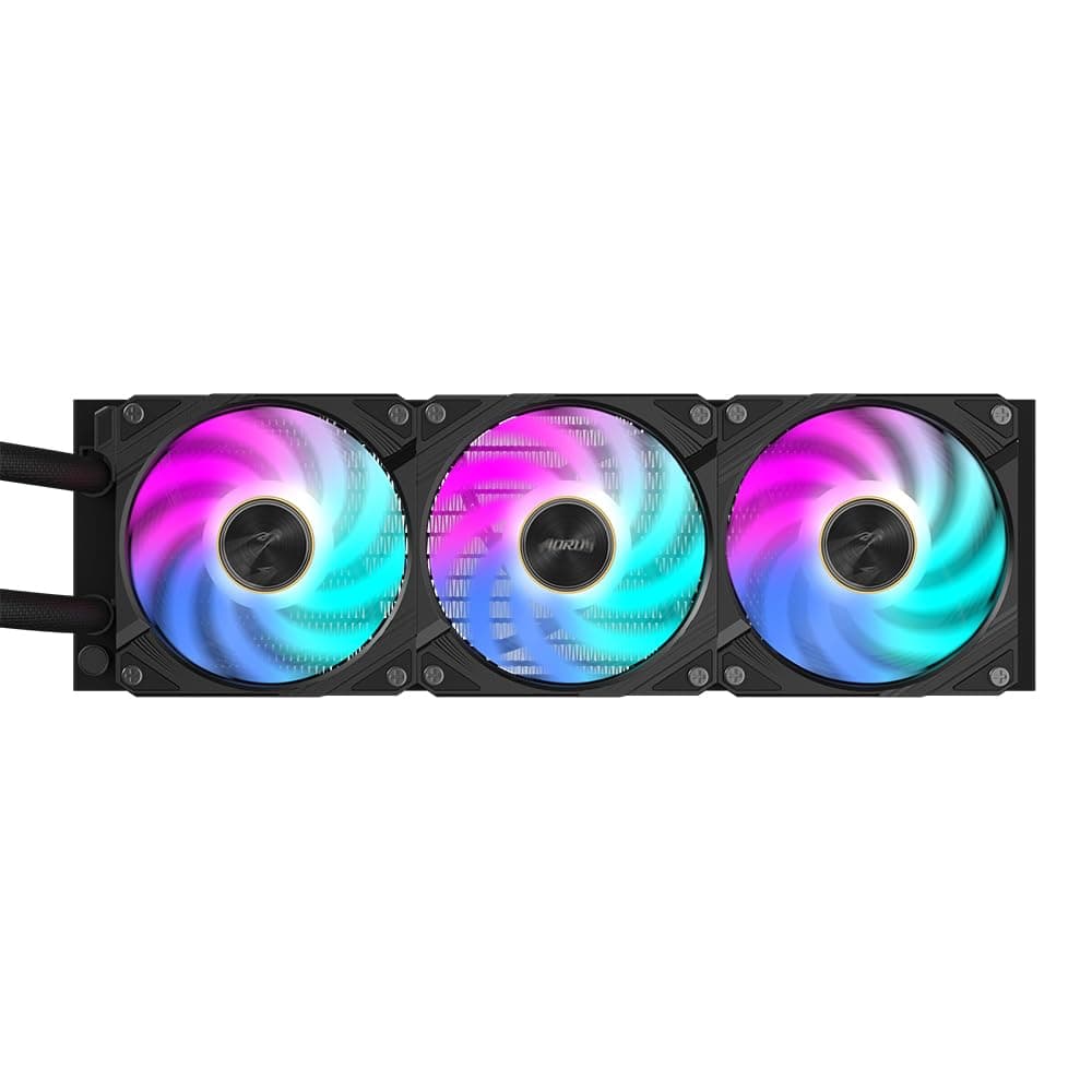 GIGABYTE AORUS WATERFORCE X II 360 AIO Flüssigkeits-CPU-Kühler - 3x120mm ARGB-Lüfter, Vollfarb-LCD, Daisy-Chain, kompatibel mit Intel LGA 1851 und AMD AM5 Bild 7