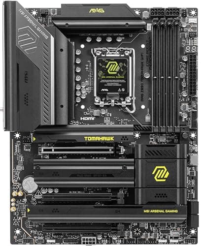 MSI MAG Z890 Tomahawk WiFi-Gaming-Motherboard (unterstützt Intel Core Ultra Series 2, LGA 1851, DDR5, PCIe 5.0, M.2, SATA, 5 Gbps LAN, USB Typ-C, Wi-Fi 7, Bluetooth 5.4, Bild 4
