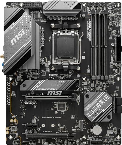 MSI MB5909 Motherboard B650 Gaming Plus WiFi [AMD Ryzen 7000 Series (AM5) kompatibel] Ausgestattet mit B650 ATX Maximum DDR5-7200 (OC) Unterstützung Gaming Plus: ein klassisches Gaming-Spiel Bild 4