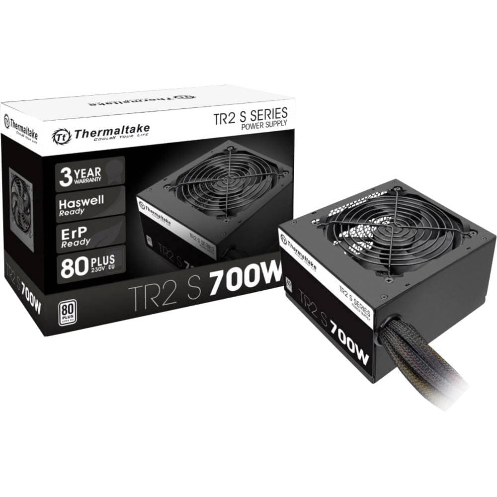 Thermaltake TR2 S 700W | PC-ATX-Netzteil | 80-Plus | leiser 120 Lüfter | EU zertifiziert | schwarz Bild 3