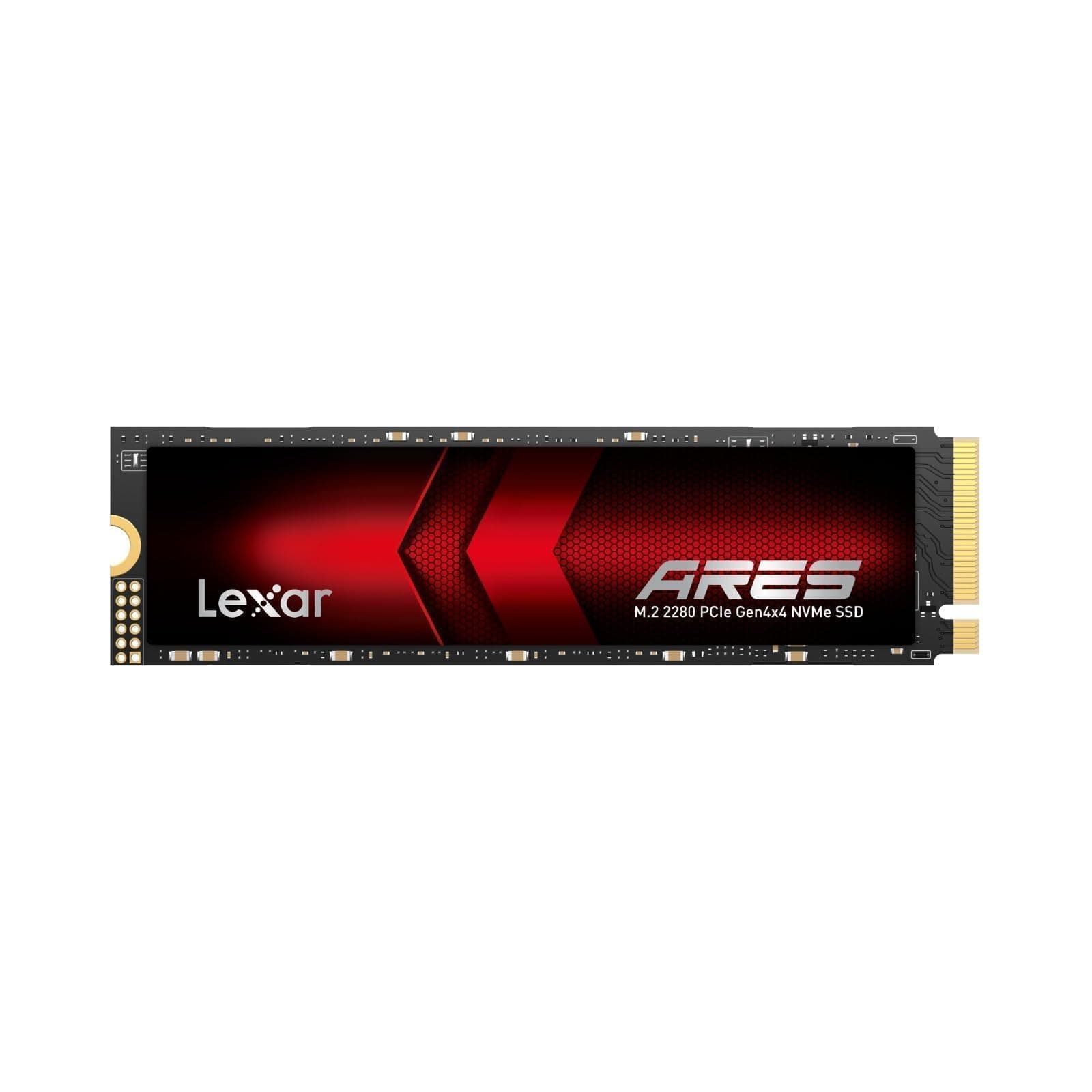 Lexar ARES 1TB SSD, M.2 2280 PCIe Gen4x4 1.4 interne NVMe-SSD. Bis 7.400 MB/s Lesen & 6.500 MB/s Schreiben. Für PS5, PC, Laptop, Gamer, Gestalter, Fachkräfte. Bild 2