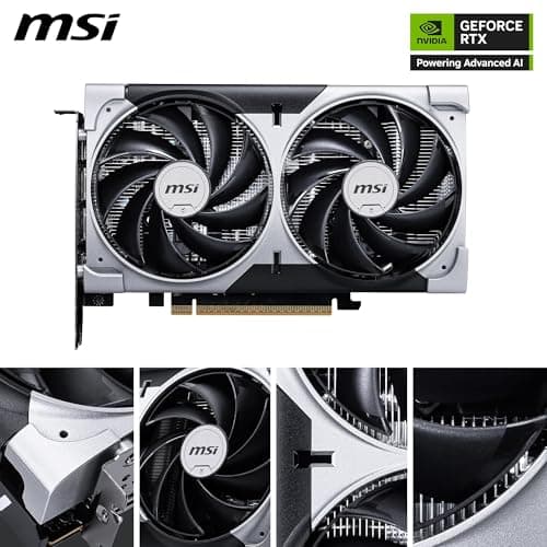 MSI GeForce RTX 5060 8G Ventus 2X OC - 8GB GDDR7 (28Gbps/128-bit), PCIe 5, Boost: 2527 Hz, HDMI 2.1b, DisplayPort 2.1b Bild 4
