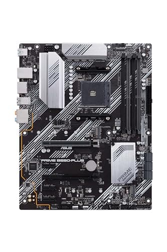 ASUS Prime B550-Plus Gaming Mainboard Sockel AM4 (ATX, Ryzen, PCIe 4.0, 2X M-2, 1Gbit/s-Ethernet, SATA 6Gbit/s, USB 3.2 Gen 2 Typ-A/C, Unterstützung für Aura Sync RGB Header) Bild 4