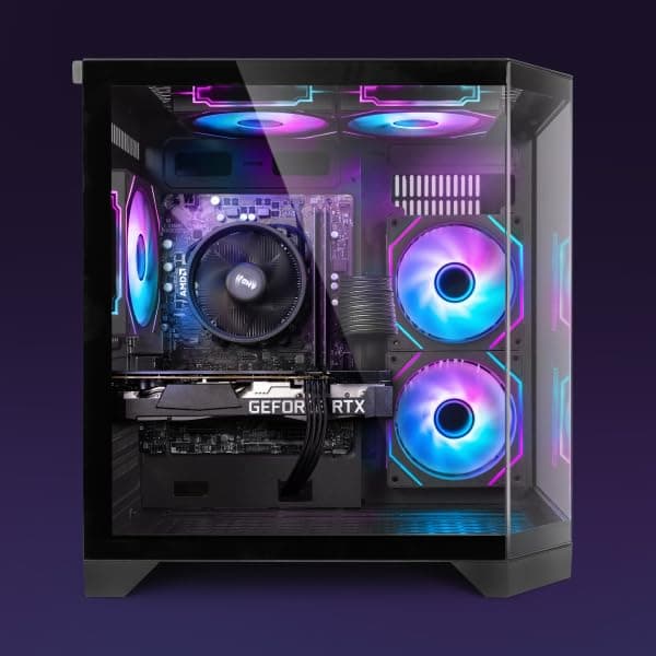Vibox V-528 Gaming PC • AMD Ryzen 5 5500 6-Kern • Nvidia RTX 5060 Ti 8GB • 16GB RAM • 1TB SSD• Windows 11 • WLAN 6 + Bluetooth 5.4 Schwarz 1 TB 16 GB RTX 5060 Ti Windows 11 Home Bild 2