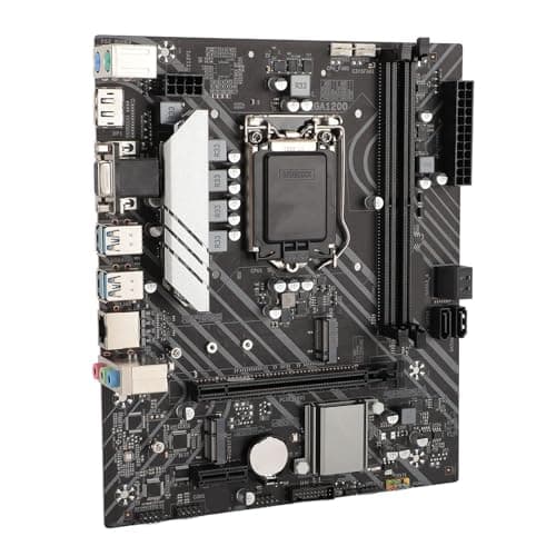 Z490 Gaming-Motherboard, ATX-Motherboard mit Dual-DDR4-Speicher, M.2-Steckplatz, 1000 Mbit/s LAN für LGA1200-Sockel, Unterstützt 10. und 11. Generation Core, Pentium Gold,