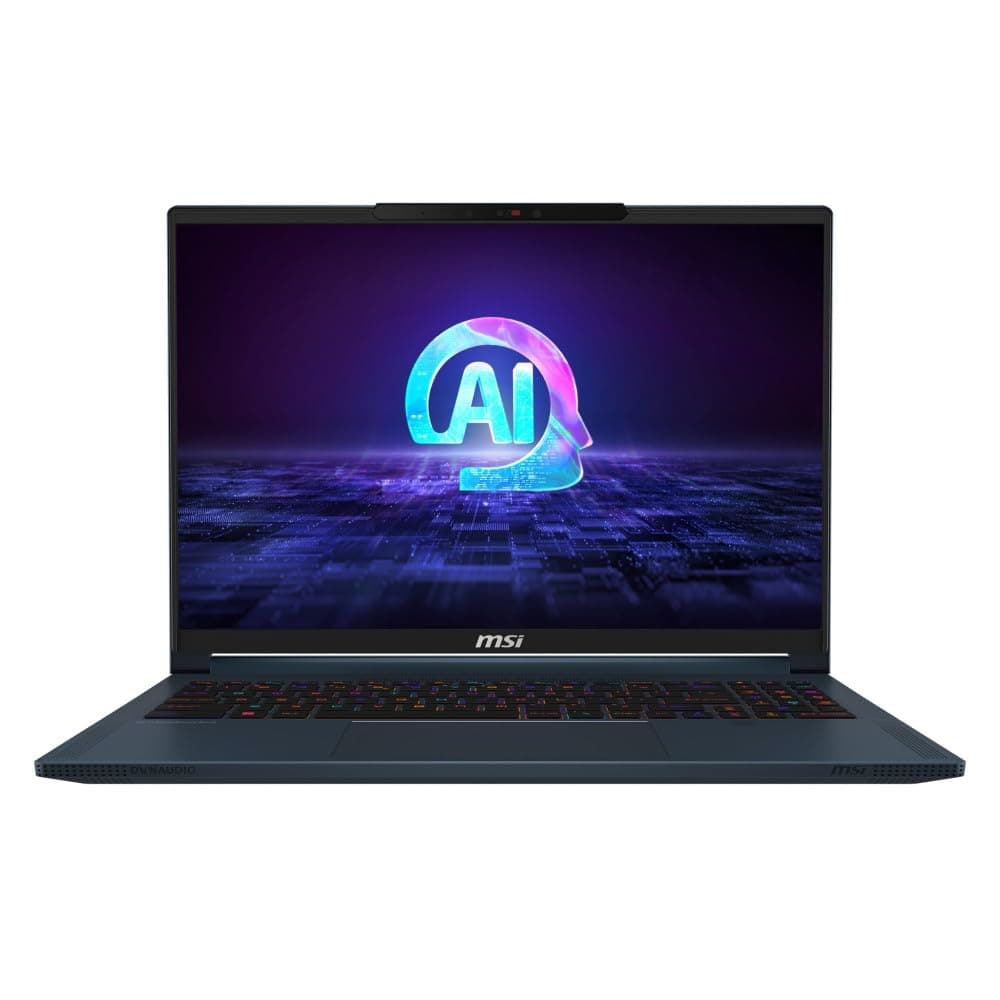 MSI Stealth 16 AI Studio A1VFG-045XES Gaming-Laptop, 16 Zoll, 16:10 QHD+ 240 Hz (Intel Core Ultra 7 155H, 16 GB RAM, 1 TB SSD, RTX 4060-8 GB, Free DOS) Star Blue, spanische QWERTY-Tastatur Intel Core Ultra 7 155H 16GB RAM | 1TB SSD FreeDOS RTX 4060-8 GB