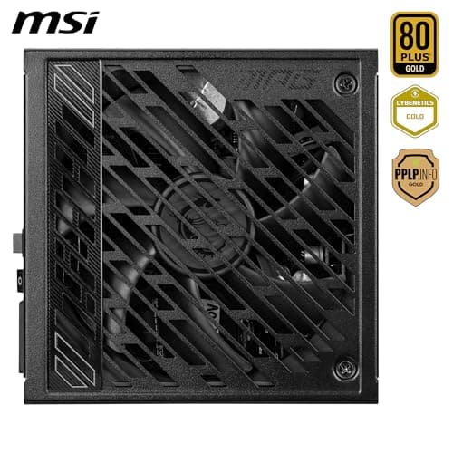 MSI MPG A1000GS PCIE5 ATX 3.1 Gaming-Netzteil, modular, 80 Plus Gold 1000 W, 100% japanische 105 °C Kondensatoren, ATX-Netzteil Bild 6