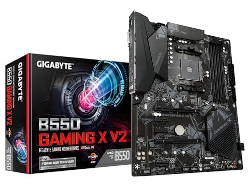 GIGABYTE B550 Gaming X V2 Mainboard – AMD Ryzen 5000 CPUs, ATX Mainboard, 10+3 Phasen VRM, bis zu 4733 MHz DDR4, PCIe 4.0 + PCIe 3.0 M.2, 1GbE LAN, USB 3.2 Gen 2 Bild 2