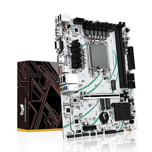 SHANGZHAOYUAN H610 Mainboard Kompatibel mit Intel LGA 1700 12th 13th gen Core i3 i5 i7 i9/Pentium/Xeon Prozessoren (μATX, 2*DDR4, SATA 3.0, USB 3.1, NVME M.2, WiFi M.2, 2.5Gb LAN, PCIe 5.0) Bild 2
