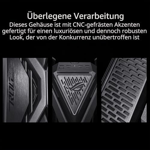 ASUS ROG Hyperion GR701 E-ATX RGB Gaming Gehäuse (420 mm Dual-Radiator-Unterstützung, 4X 140 mm-Lüfter, GPU-Halterung aus Metall, Aura Sync ARGB-Lüfter-Hub, 60W-Schnellladung, 2X USB-Typ-C) Bild 4