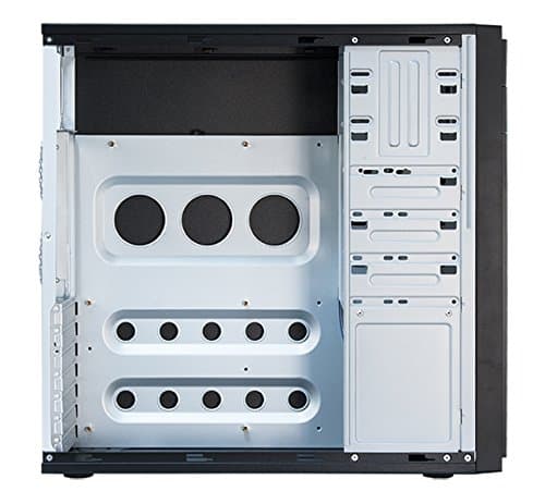 Chieftec HQ-01B Midi-Tower schwarz, PC-Gehäuse, ATX, Micro-ATX, für Haus/Büro, 0,6 mm Bild 6