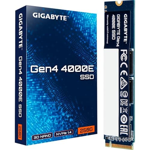 GIGABYTE 250 GB M.2 Solid State Drive Gen4 4000E (PCIe Gen 4.0 x4/NVMe 1.4)