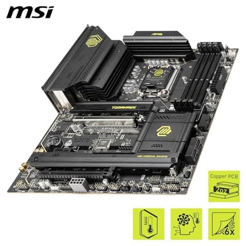 MAG B860 Tomahawk WiFi Mainboard, ATX - Unterstützt Intel Core Ultra Prozessoren (Series 2), LGA 1851 - DDR5 Memory Boost 9200+ MT/s OC, 1 x PCIe 5.0 x16, 1 x M.2 Gen5, 5G LAN, Wi-Fi 7 Bild 8