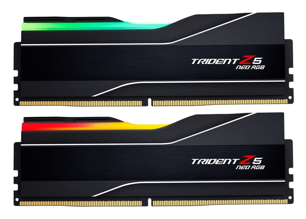 32GB G.Skill DDR5 Trident Z5 Neo RGB 6000MHz CL30 1.35V Dual Channel Kit (2X 16GB) Schwarz Bild 2