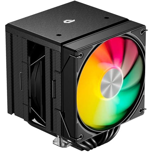 upHere gaming ARGB CPU Cooler,Dual Tower 6 Heat Pipes CPU Kühler,120MM RGB Lüfter,Ohne Entfernen des Lüfters zu Installieren den CPU Kühler,für AMD AM4 AM5/Intel 2011/2066 (X79/X99),PC Kühler,UE2KC6 UE2KC6-Schwarz 5V ARGB Bild 2