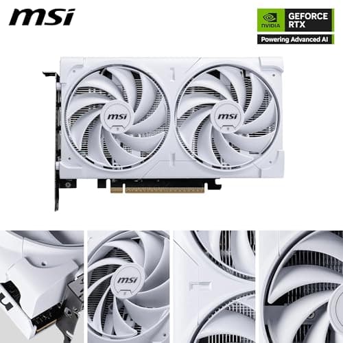 MSI GeForce RTX 5060 8G Ventus 2X OC White - 8GB GDDR7 (28Gbps/128-bit), PCIe 5, Boost: 2527 Hz, HDMI 2.1b, DisplayPort 2.1b Bild 4