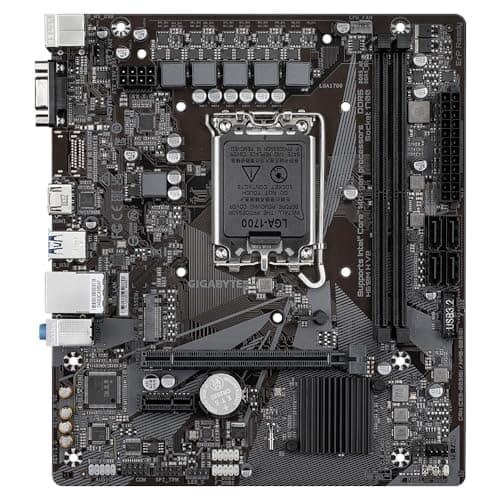 GIGABYTE H610M H V2 Mainboard - Unterstützt Intel Core Prozessoren 14th CPUs, 4+1+1 Hybrid Digital VRM, up to 5600MHz DDR5, 1xPCIe 3.0 M.2, GbE LAN, USB 3.2 Gen 1 Bild 4