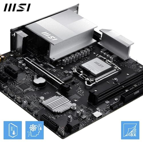 MSI PRO H810M-B Mainboard, mATX - Unterstützt Intel Core Ultra Prozessoren (Series 2), LGA 1851 - DDR5 Memory Boost (6400 MT/s MAX), PCIe 5.0 x16, M.2 Gen4, 2.5G LAN Bild 8