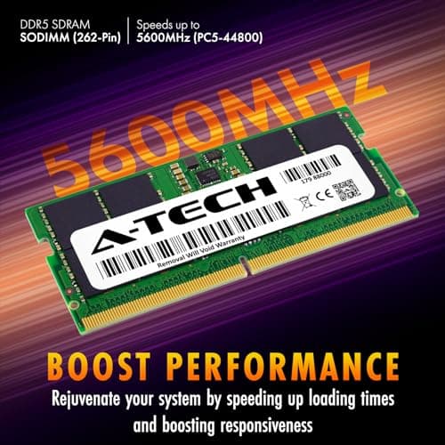 A-Tech RAM-Speicher-Upgrade-Modul (16 GB, DDR5, 5600 MHz, PC5-44800, CL46, SODIMM, 1,1 V, Non-ECC, ungepuffert, SO-DIMM, 262-polig) 16GB DDR5 5600 MHz Bild 4