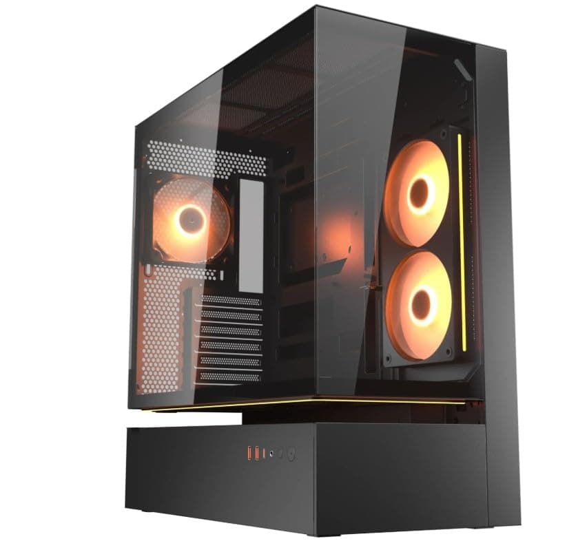 Cougar Gehäuse Midi-Tower CFV235 Vision, ARGB, Mesh, Schwarz