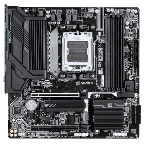 GIGABYTE B840M Gaming X WIFI6E Mainboard – AMD Ryzen 9000 CPUs, 8+2+2-Phasen-VRM, bis zu 8200 MHz DDR5 (O.C.), 2× PCIe-4.0-M.2, Wi-Fi 6E, 2,5-GbE-LAN, USB 3.2 Gen 1 Bild 4