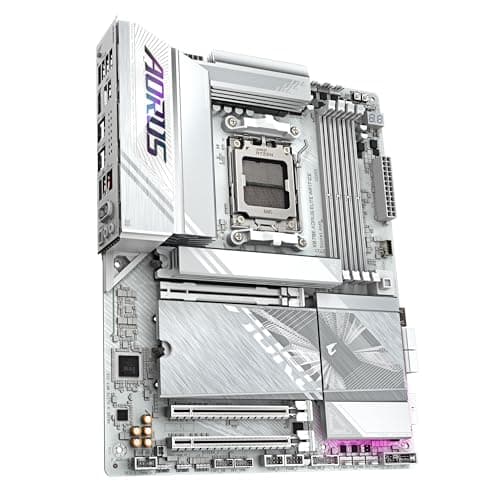 GIGABYTE X870E AORUS Elite WIFI7 Ice Mainboard – Unterstützt AMD Ryzen 9000 Prozessoren, digitales 16+2+2 Phasen VRM, bis zu 8200 MHz DDR5 (O.C.), 3X PCIe 5.0 + 1x PCIe 4.0, Wi-Fi 7, 2.5 GbE LAN Bild 6