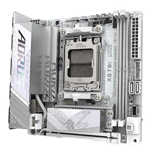 GIGABYTE X870I AORUS PRO Ice Mainboard - Unterstützt AMD Ryzen 9000er-Serie CPUs, 8+2+1 Phasen VRM, bis zu 8400 MHz DDR5 (OC), 1xPCIe 5.0 M.2 + 1xPCIe 4.0 M.2, WI-FI 7, 2,5 GbE LAN, USB 4 Bild 8