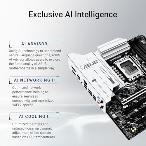 ASUS Prime Z890M-PLUS WiFi Z890 LGA 1851 mATX Motherboard, Intel® Core™ Ultra Series 2 Ready, Advanced AI PC-Ready, 10+1+2+1 80A Leistungsstufen, DDR5, PCIe® 5.0, USB Type-C®, 3X M.2, Wi-Fi 7, 2,5 GB Bild 4