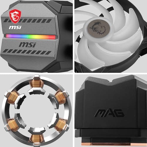MSI MAG CORELIQUID M360 AIO CPU 12-Wege Split-Flow-Wasserkühlung, verdampfungssichere Schläuche, unterstützt aktuelle Sockel wie AM5 und 1700 Bild 8