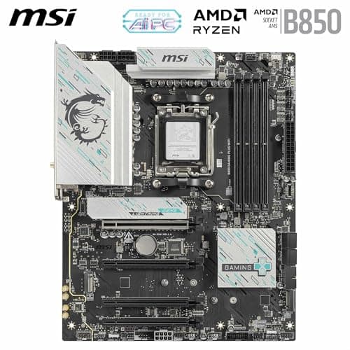 MSI B850 Gaming Plus WiFi Mainboard, ATX - Unterstützt AMD Ryzen 9000/8000 / 7000 Prozessoren, AM5 - DDR5 Memory Boost 8200+ MT/s (OC), PCIe 5.0 x16 & 4.0 x16, M.2 Gen5, Wi-Fi 7, 5G LAN Bild 4