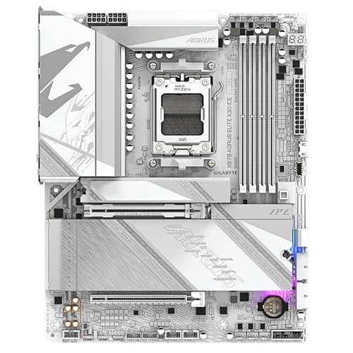 GIGABYTE X870 AORUS Elite X3D Ice Mainboard - Unterstützt AMD Ryzen 9000 Prozessoren, 16+2+2 Phasen Digital-VRM, bis zu 9000Hz DDR5 (OC), 2xPCIe 5.0 + 2xPCIe 4.0, Wi-Fi 7, 2.5GbE LAN, USB 4 Bild 4
