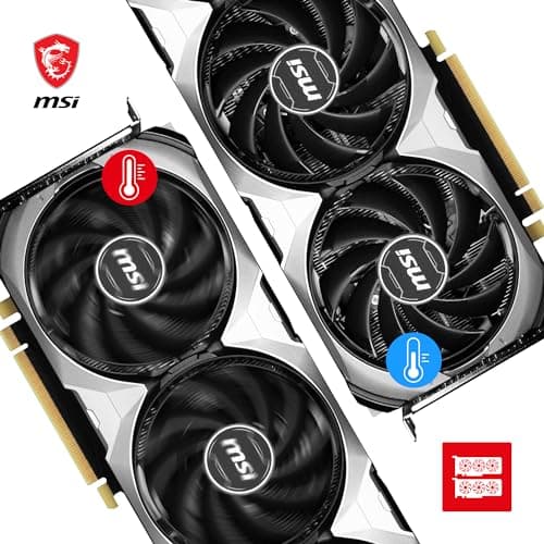MSI GeForce RTX 4070 Ventus 3X 12G OC Grafikkarte - RTX 4070 GPU, 12GB GDDR6X (21Gbits/192 Bit), PCIe 4.0-2 x TORX Fan 4.0 - HDMI 2.1a, DisplayPort 1.4a Bild 6