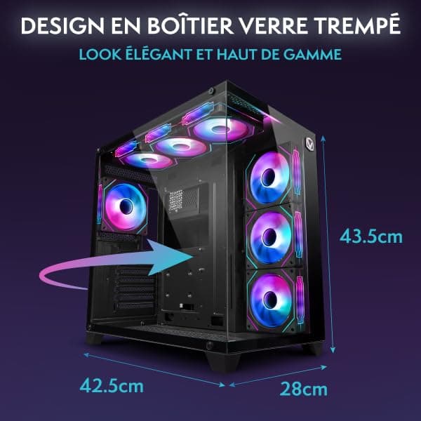 Vibox IX-532 Gaming PC • AMD Ryzen 7 9800X3D 8-Kern • AMD Radeon RX 9070 XT 16GB • 32GB RAM • 1TB SSD • Windows 11 • WLAN 6 + Bluetooth 5.4 • Noir Schwarz 1 TB 32 GB RX 9070 XT Windows 11 Home Bild 7