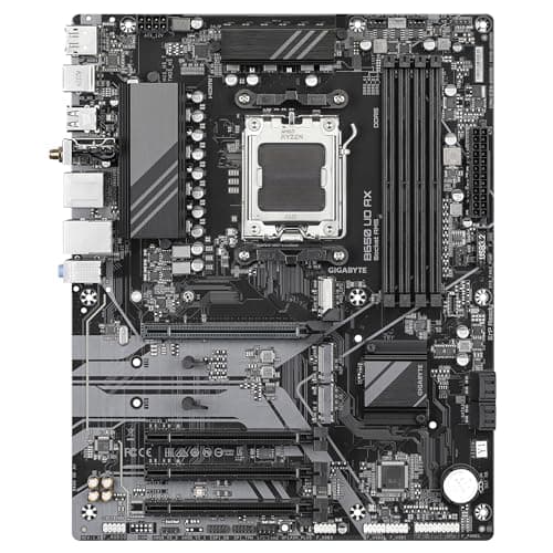 GIGABYTE B650 UD AX Motherboard - Unterstützt AMD Ryzen 9000 Serie CPUs, 6+2+2 Phasen VRM, bis zu 7600MHz DDR5 (OC), 1x PCIe 5.0 + 2X PCIe 4.0 M.2, GbE LAN, Wi-Fi 6, USB 3.2 Gen 2 Bild 4