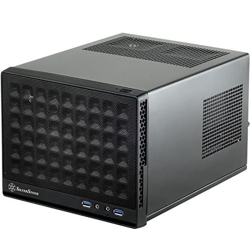 SilverStone SST-SG13B - Sugo Mini-ITX kompaktes Cube Gehäuse, Mesh-Frontblende, schwarz Bild 2