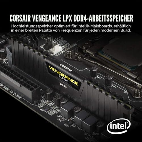 Corsair Vengeance LPX 32GB (2 x 16GB) DDR4 Bis zu 3600 MHz (PC4-28800) C18 1.35V Desktop Memory - Schwarz CMK32GX4M2D3600C18 2 x 16 GB Bild 4