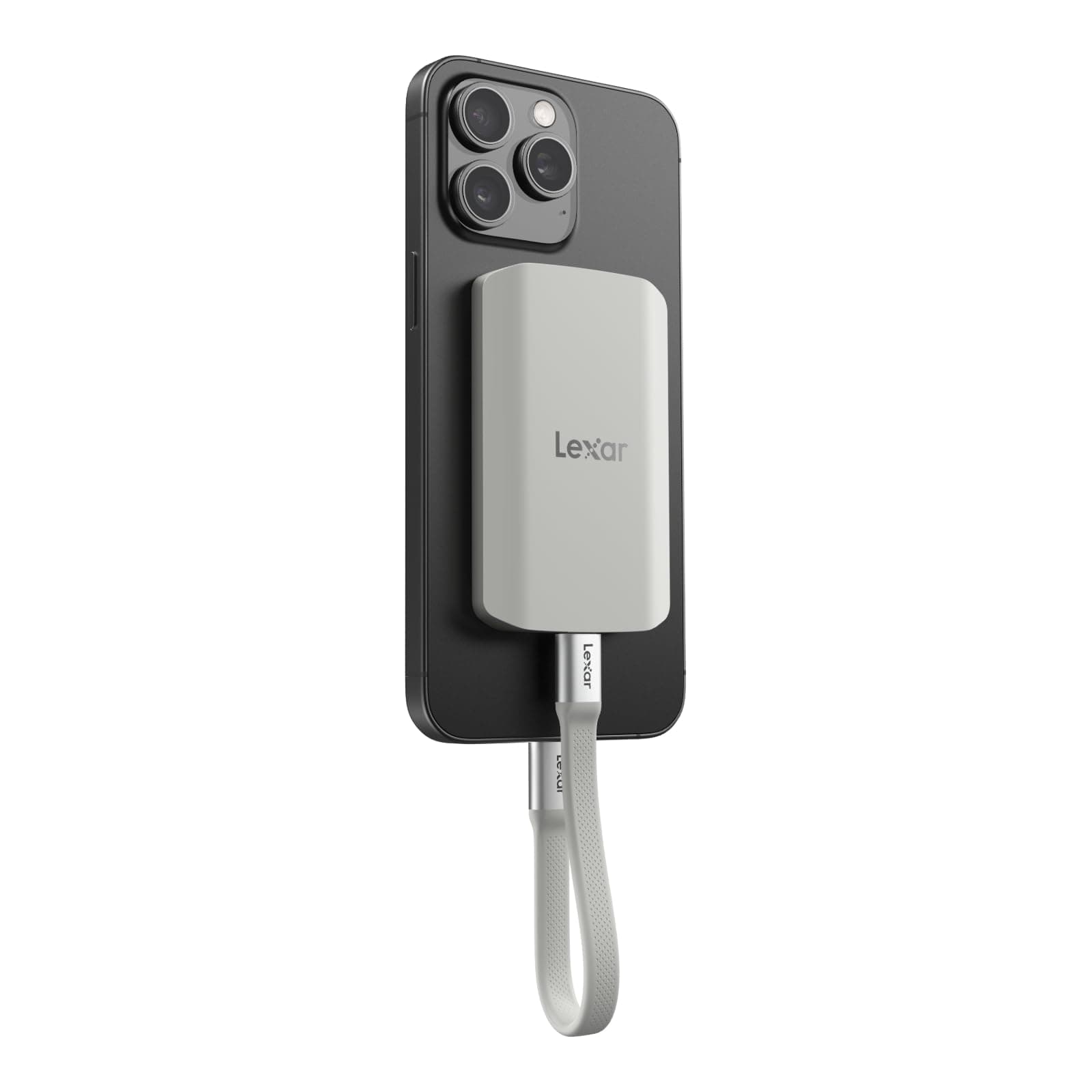 Lexar ES5 Tragbare SSD 2TB, USB 3.2 Gen2x2 mit bis zu 2.000 MB/s Lesen und Schreiben, IP65-Schutz, Magsafe Phone SSD Unterstützt Apple ProRes 4K (iPhone 15/16), Galaxy S25 8K, Flüssige Silikonhülle ES5 2TB Bild 5